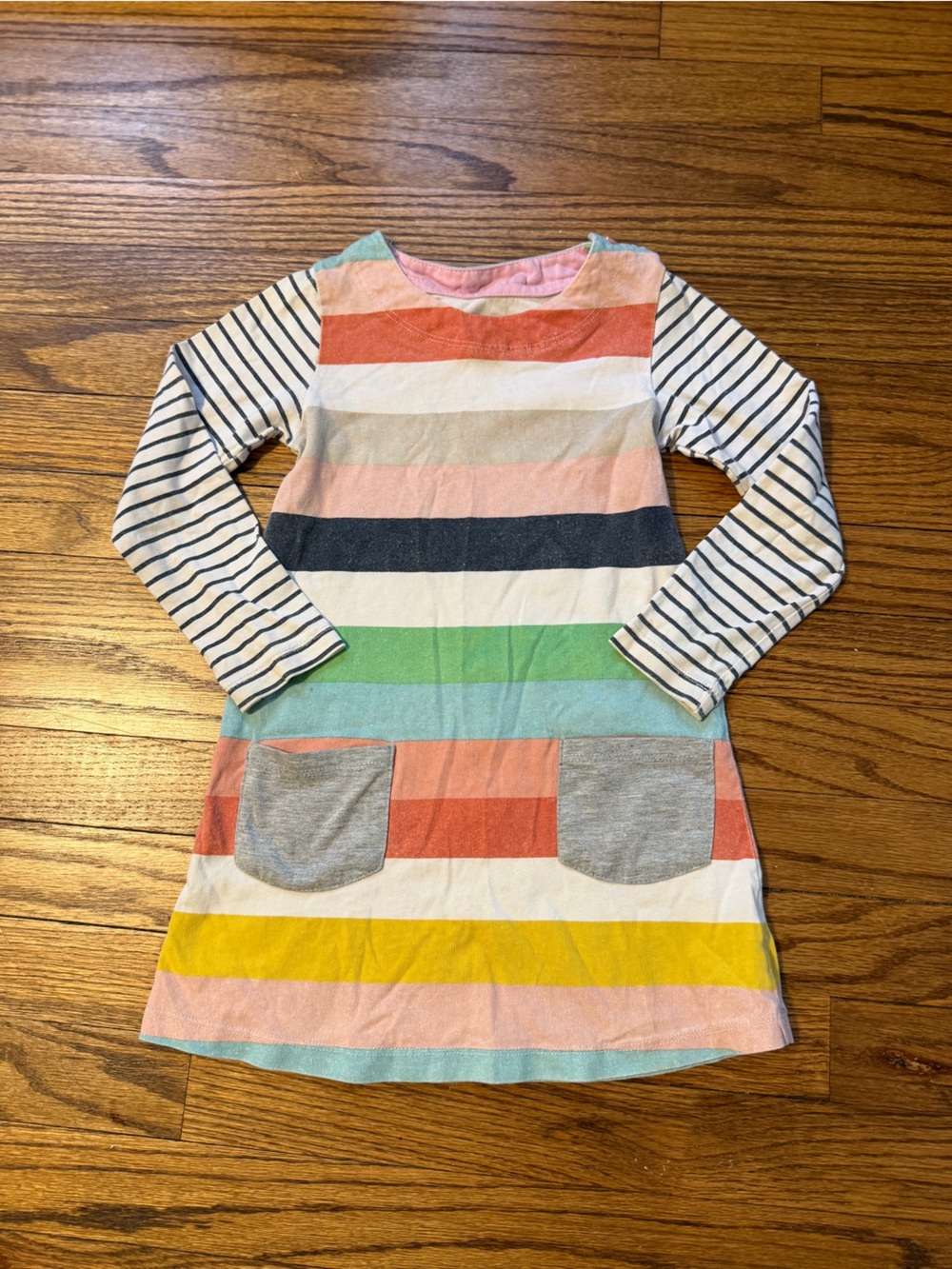 Striped Multicolor Long Sleeve Shirt with Pocket Details